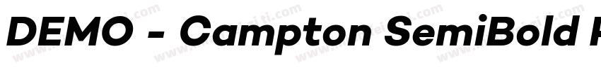 DEMO - Campton SemiBold Regular字体转换